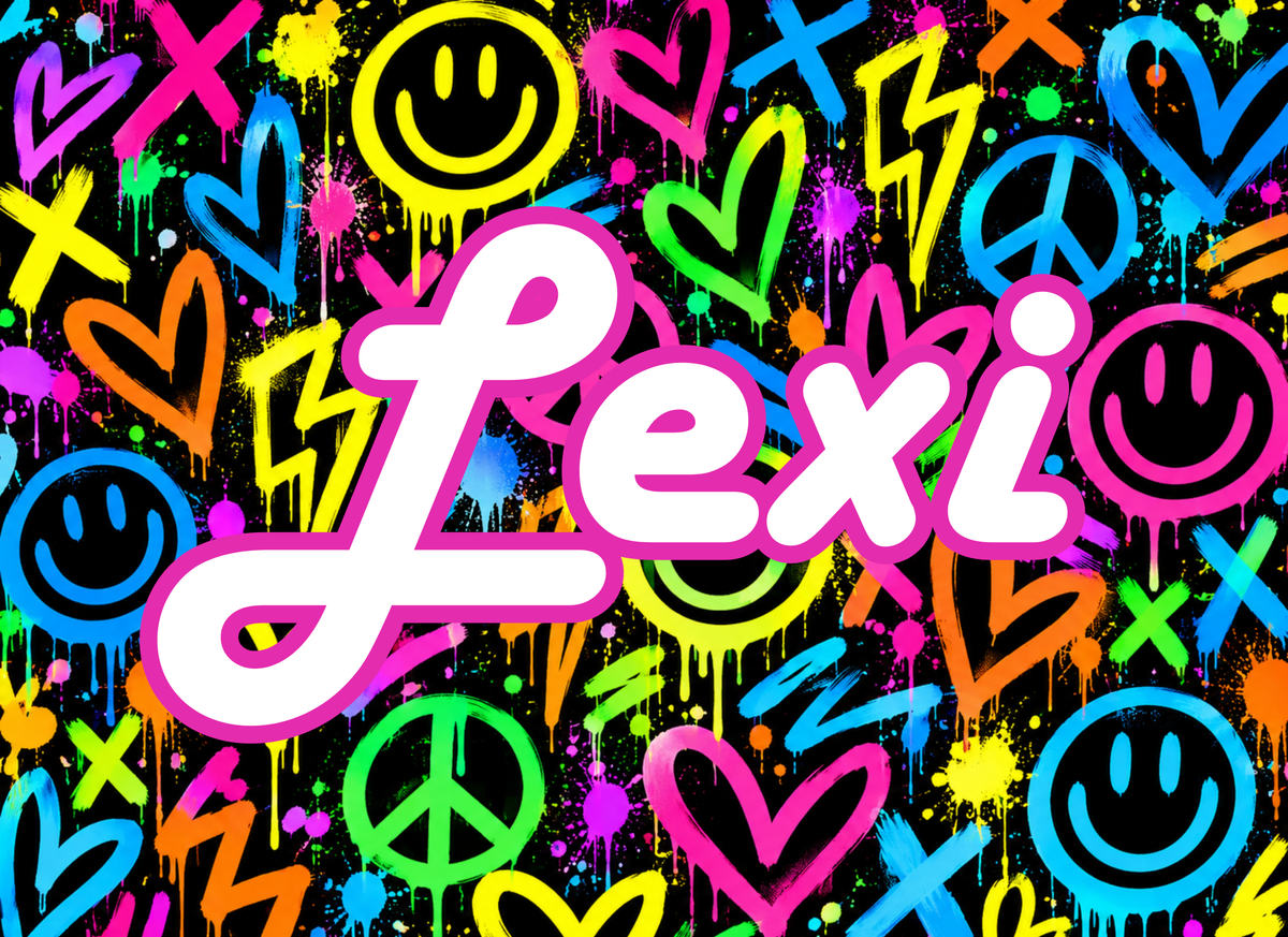 Cantiague Chromebook Decal 3 -Neon Graffiti 1