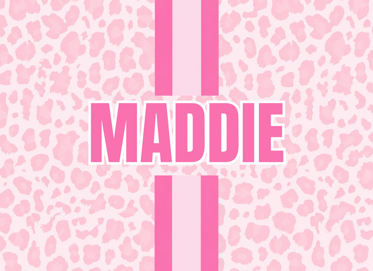Cantiague Chromebook Decal 4 -Pink Animal Print