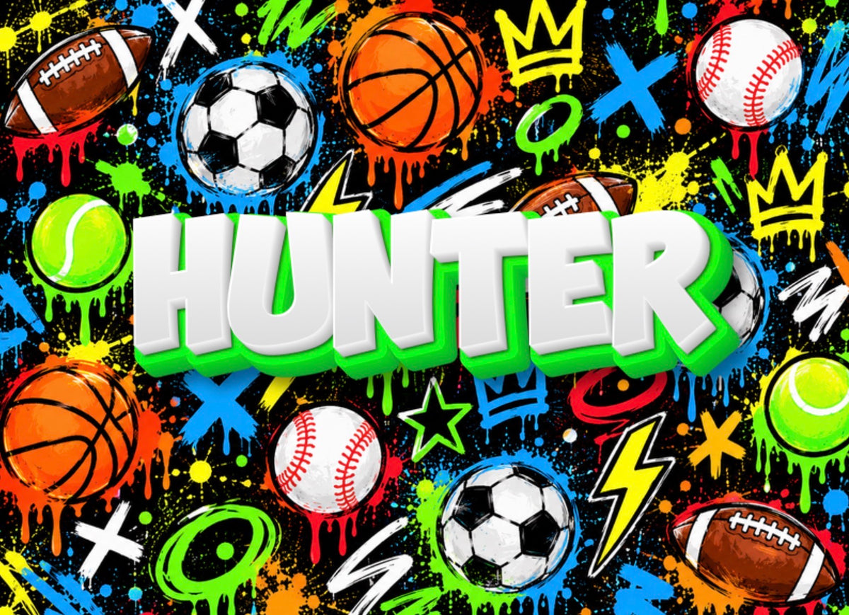 Cantiague Chromebook Decal 7 -Graffiti Sports