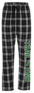 Plaid Pjs with Camp Name on Leg