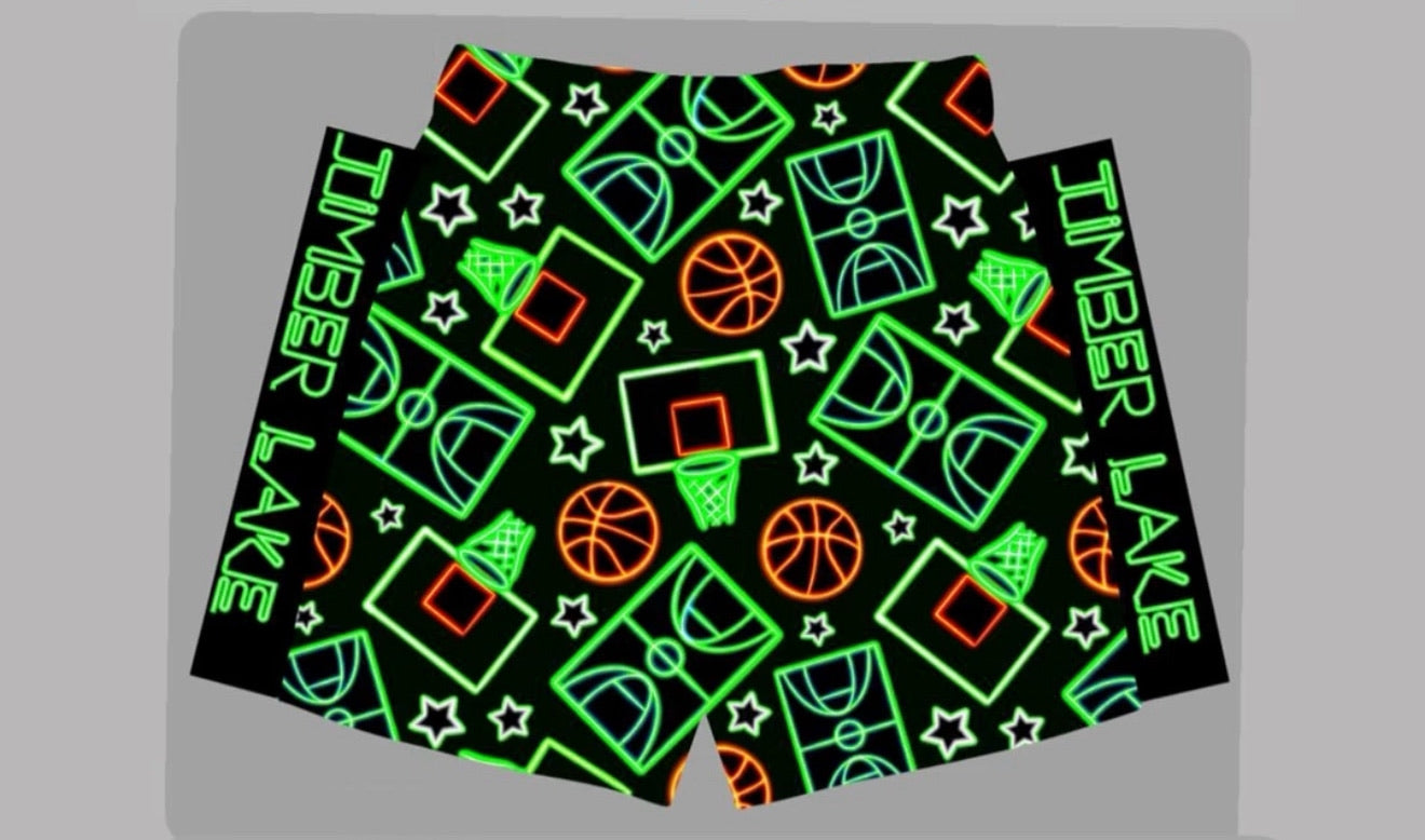 Neon basketball Shorts