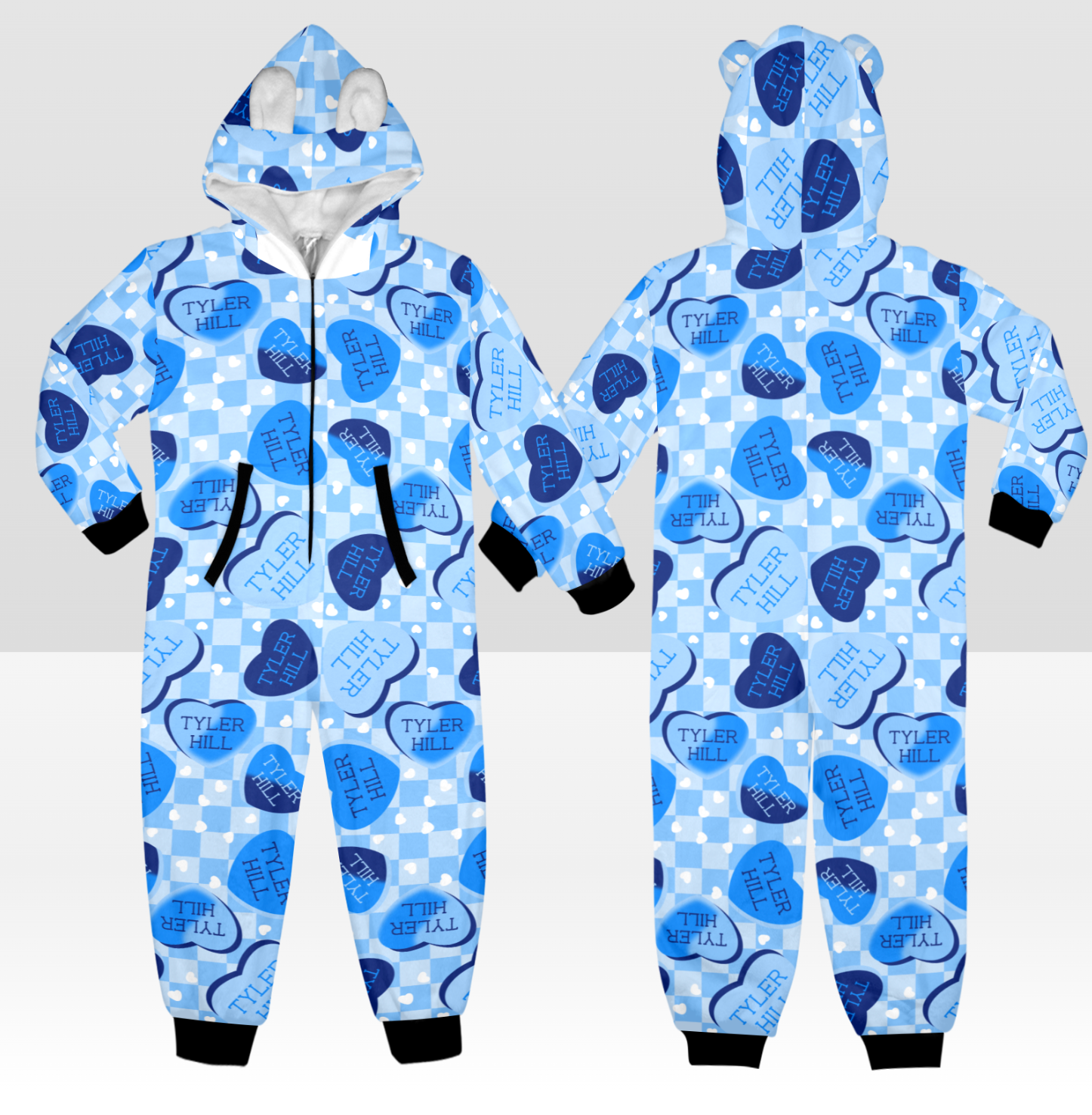 Camp Hearts  Fuzzy Pajama Onesie